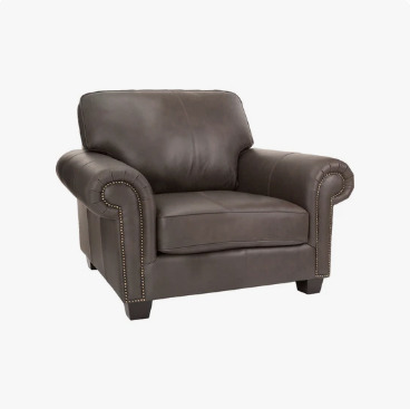 Custom Furniture Dufresne, Abbyson Kassidy Grey Leather Sofa