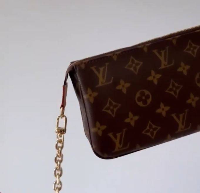 How to shorten the strap of Louis Vuitton Felicie Chain Wallet 