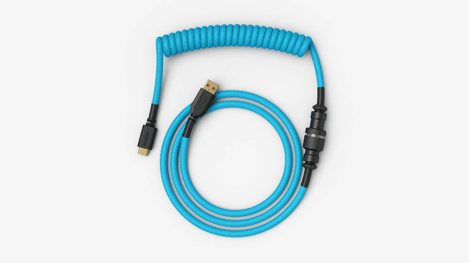 Electric Blue Coiled Cable