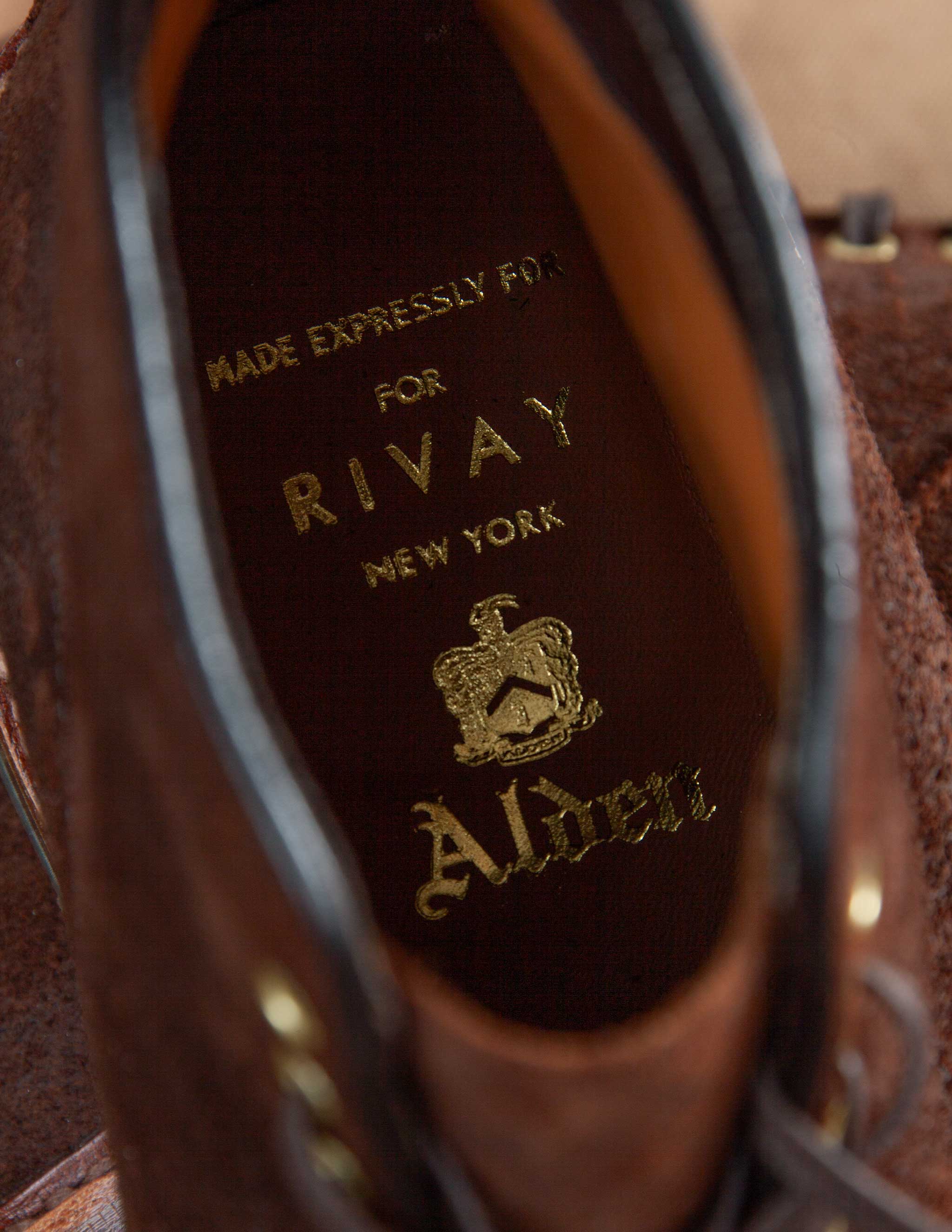 Rivay X Alden Bedford Boot in Roughout Suede