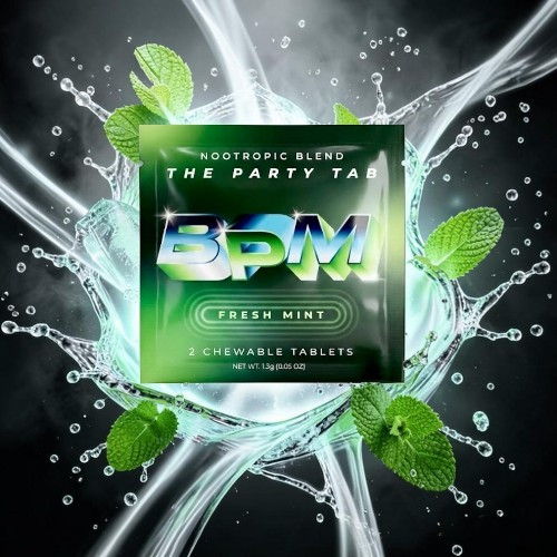 Album cover featuring mint leaves and water splashes with 
