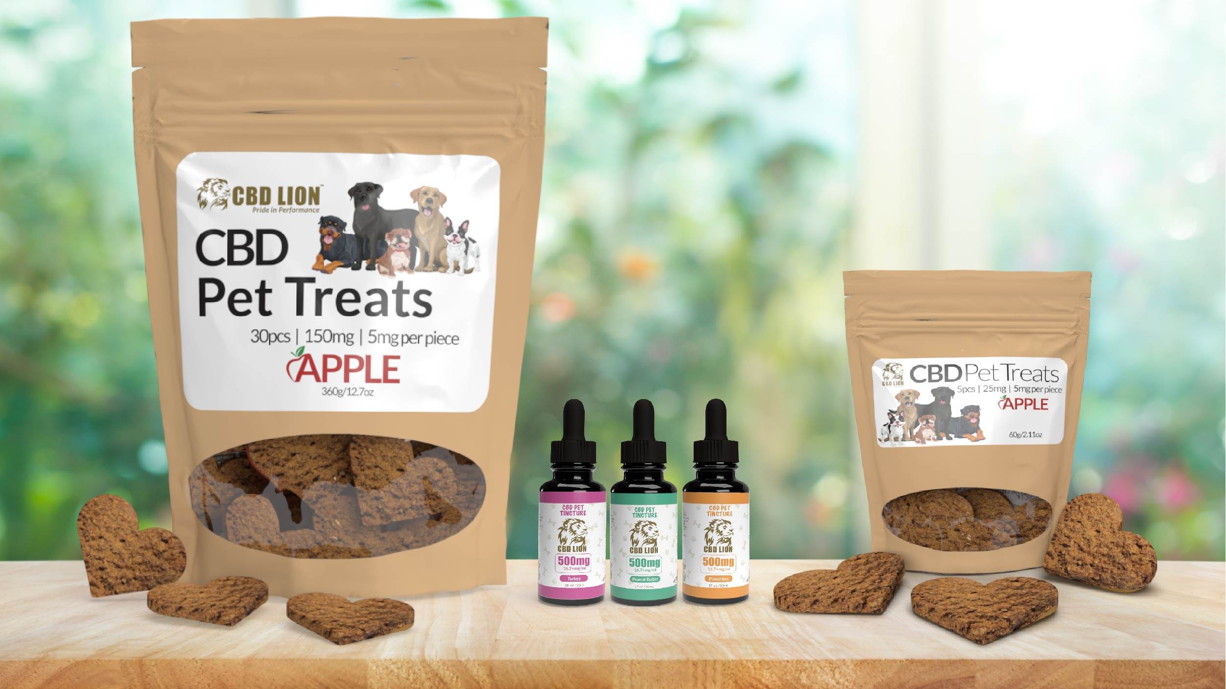 CBD LION's CBD oil and treats for dogs