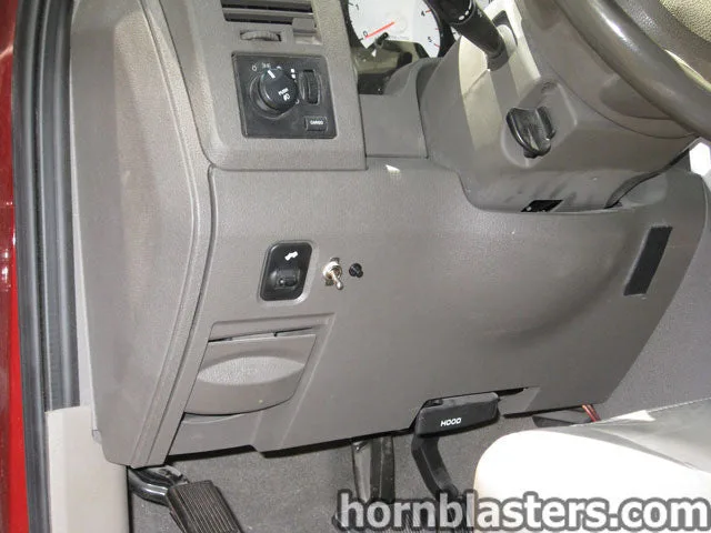 Shocker XL Train Horns component placement on Mike's 2007 Dodge Ram 3500 photo 2