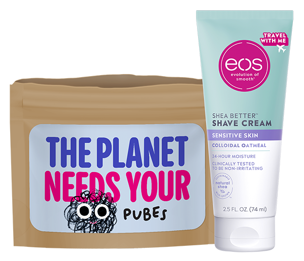 Pubes For The Planet – Free Kit (Donate Your Hair & Get A Mini Shave Cream!)