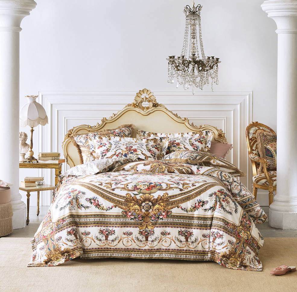 CAMILLA LACED DESIGNED PATTERNED MODISH DUVET QUILT COVER SET ALL SIZES