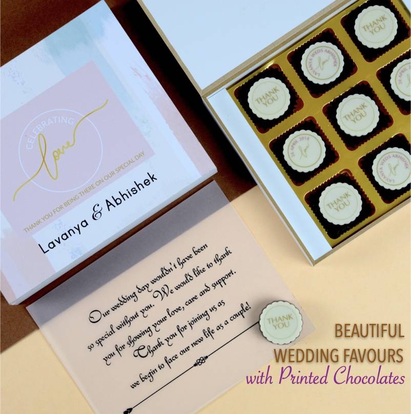 Chocolates for wedding return gifts