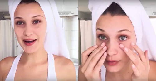 Bella Hadid with no makeup on 