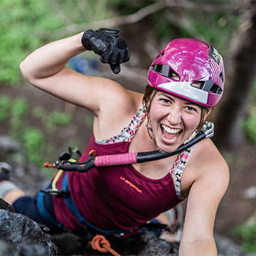 NW Alpine Ambassador Katie McKinstry Dry Tooling Profile Pic