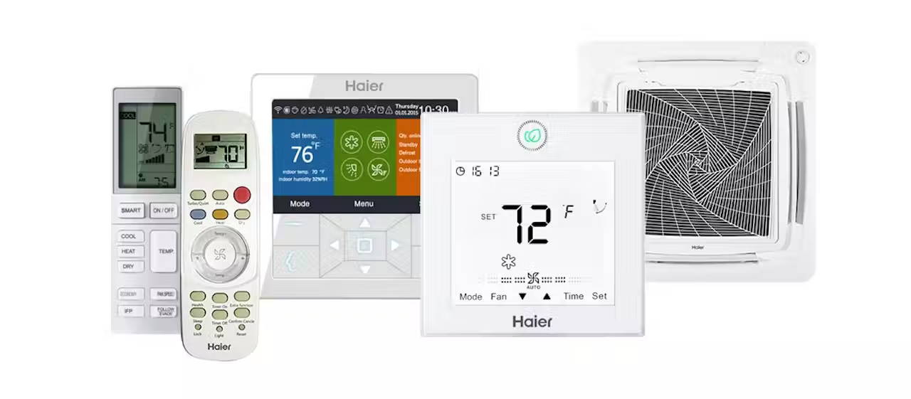 Photo of Haier Ductless AC controls and accessories