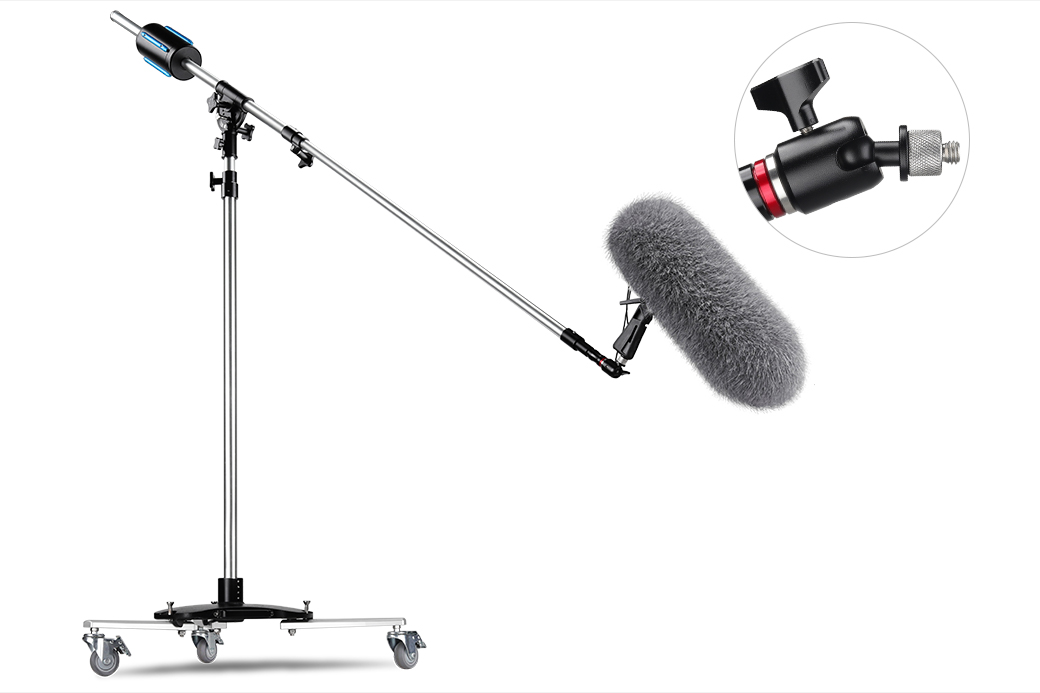 Proaim Tristar Telescopic Studio Boom Microphone Stand for Recording Studios