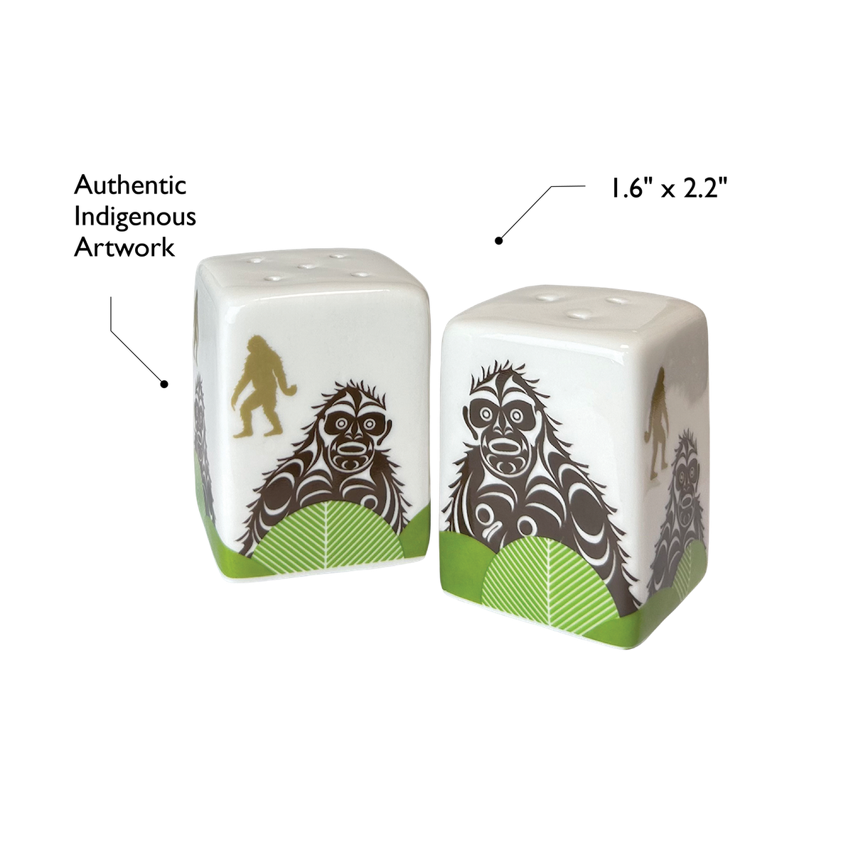Salt and Pepper Shaker Set diagram — Native Northwest