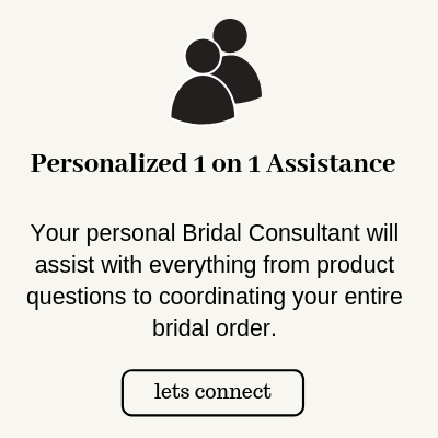Marlas Fashions Bridal Team are with you! We offer one one on personal assistance to assist in bridesmaid dress questions to coordinating your entire bridal party order