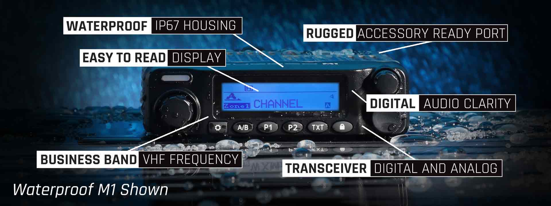 Radio Kit - Motorola CM300D Digital Business Band Mobile Radio