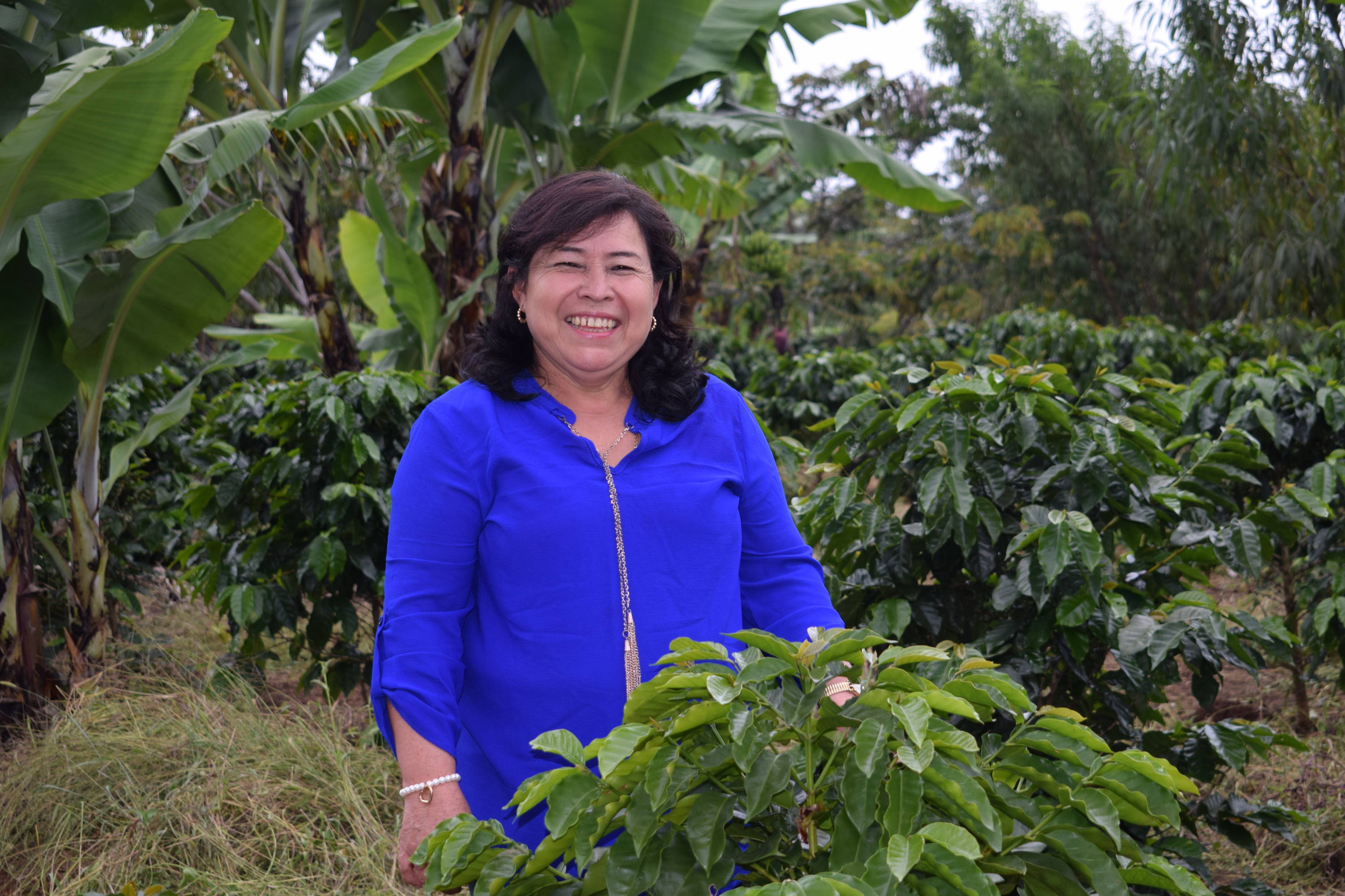 Deisy Victoria Romero on her farm, Finca Victoria