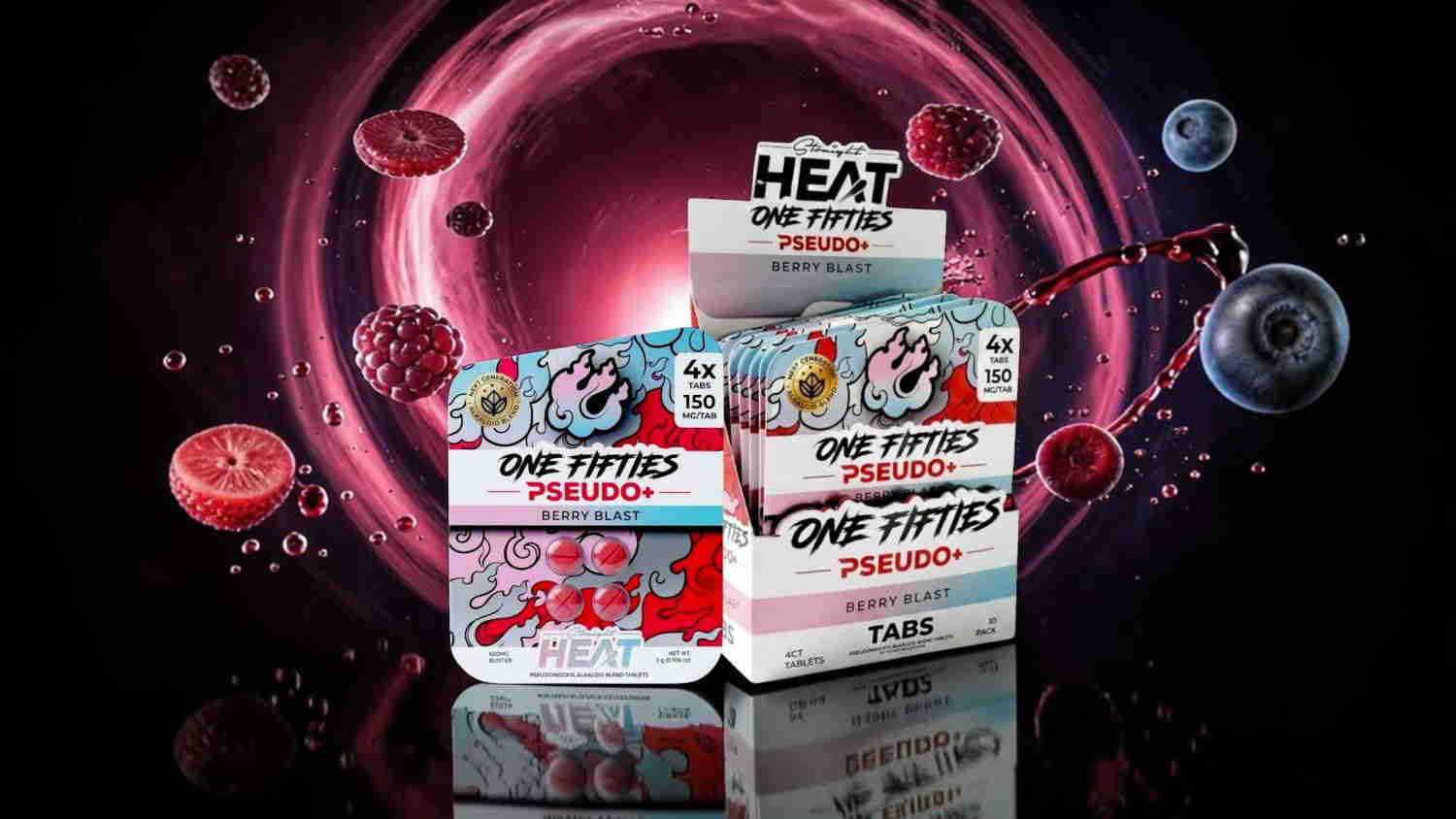 Boxes of protein powder with a dynamic, colorful background.