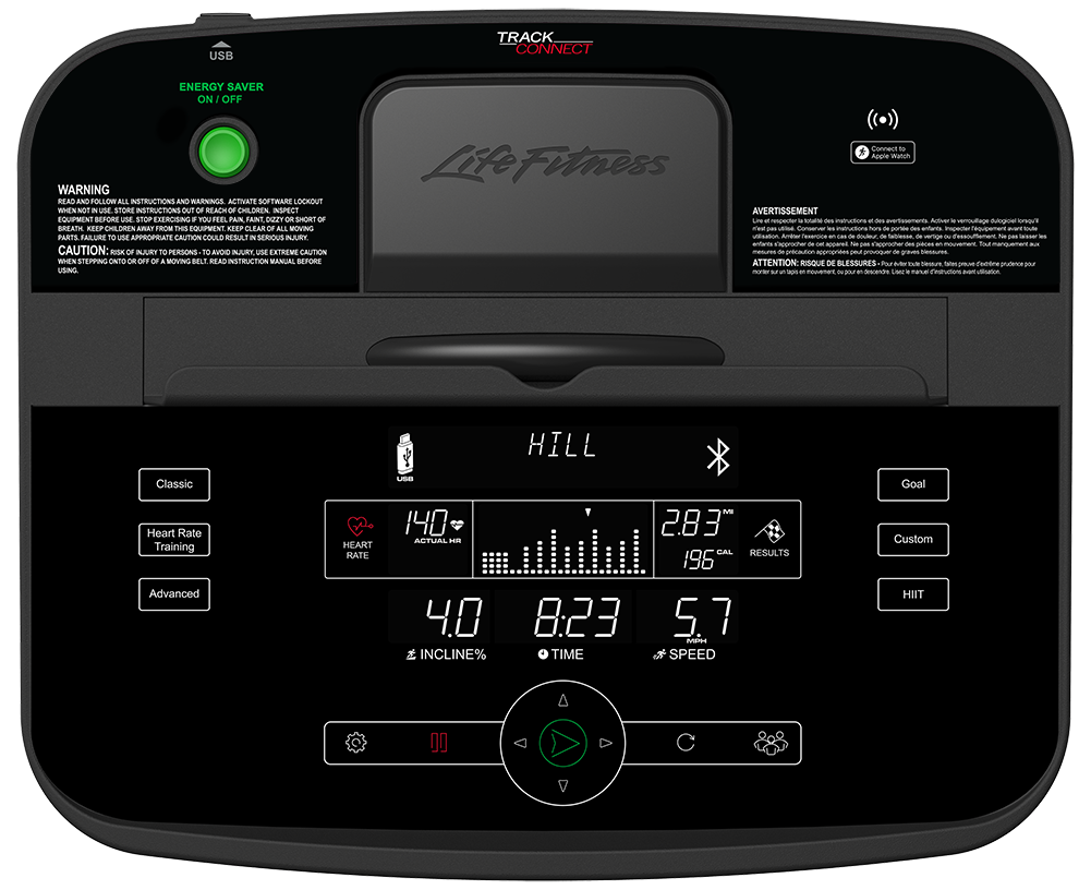 Life Fitness Track Connect 2.0 Console with Enhanced Bluetooth for treadmills