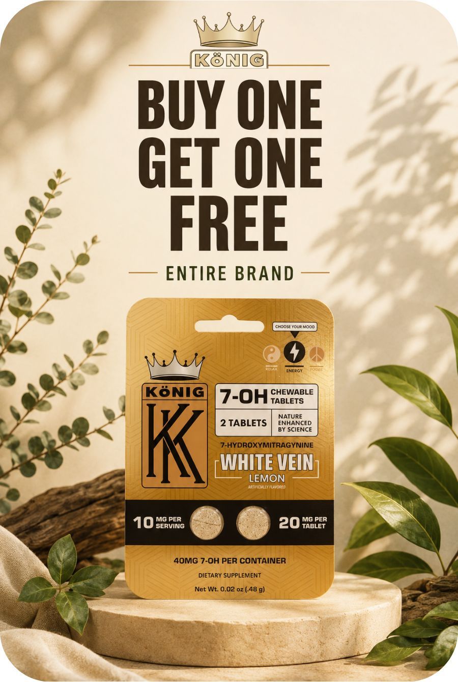Buy one get one free offer for Konig products.