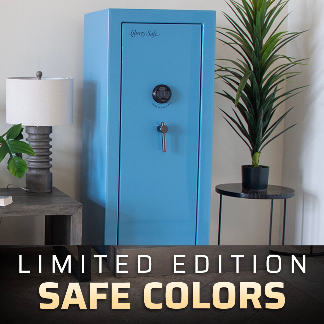 Liberty Safe Limited Edition Pastel Safe color in Azure Sky
