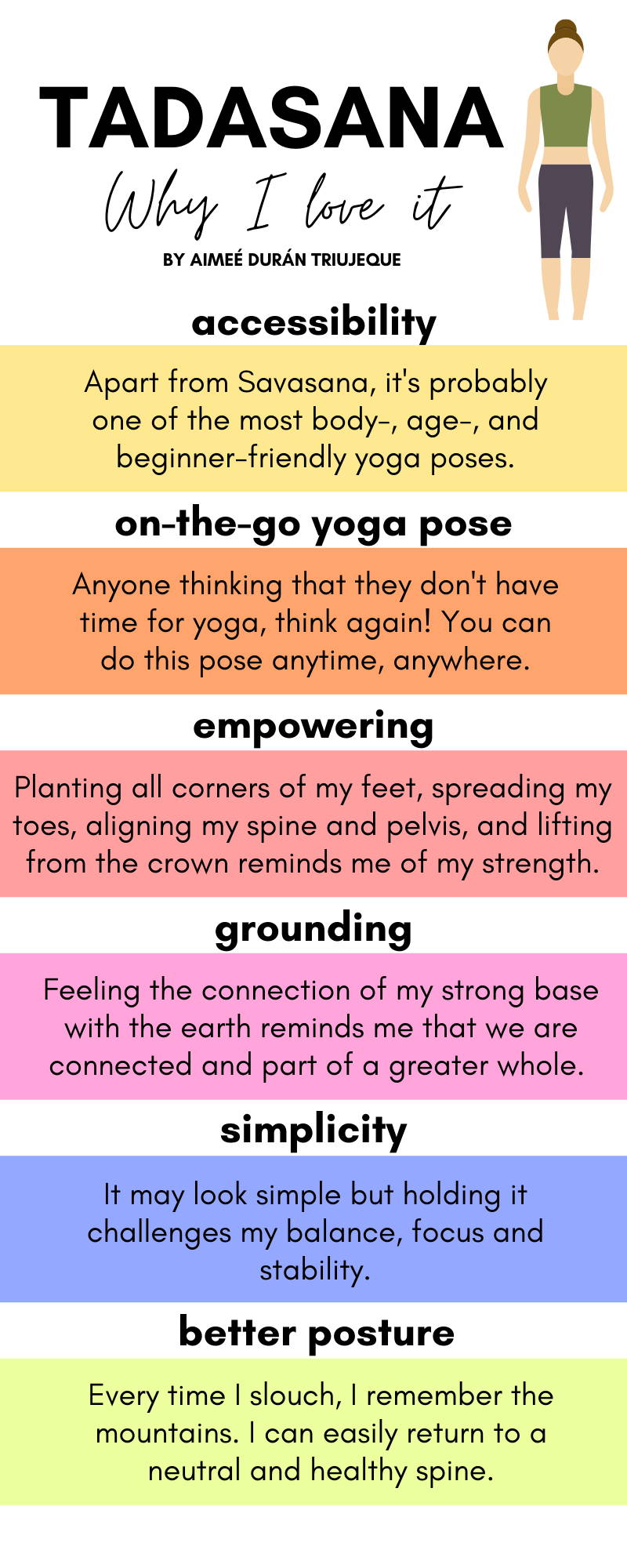 Infografía de Tadasana | muka-yoga