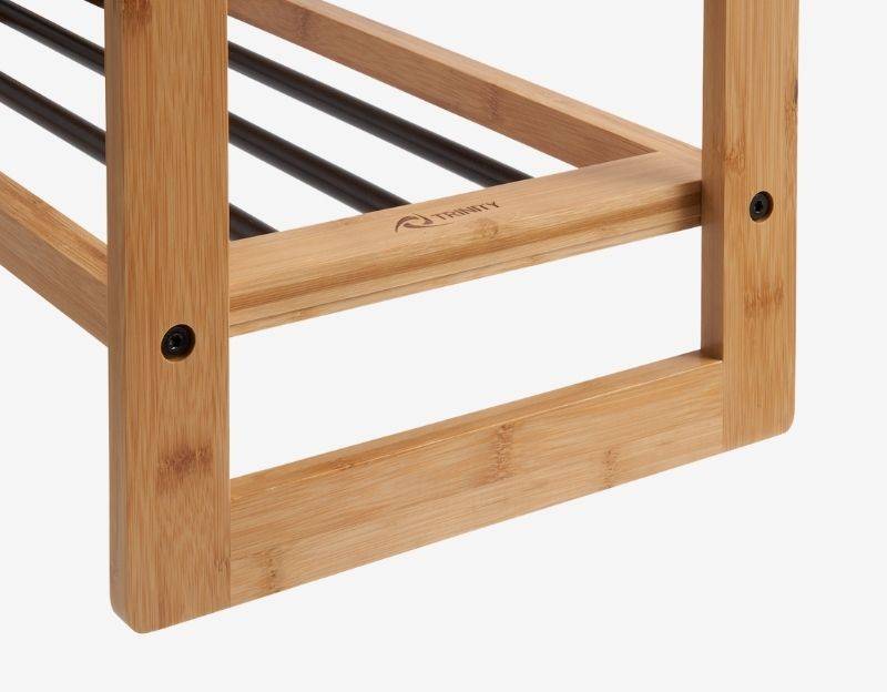wood frame of shoe rack