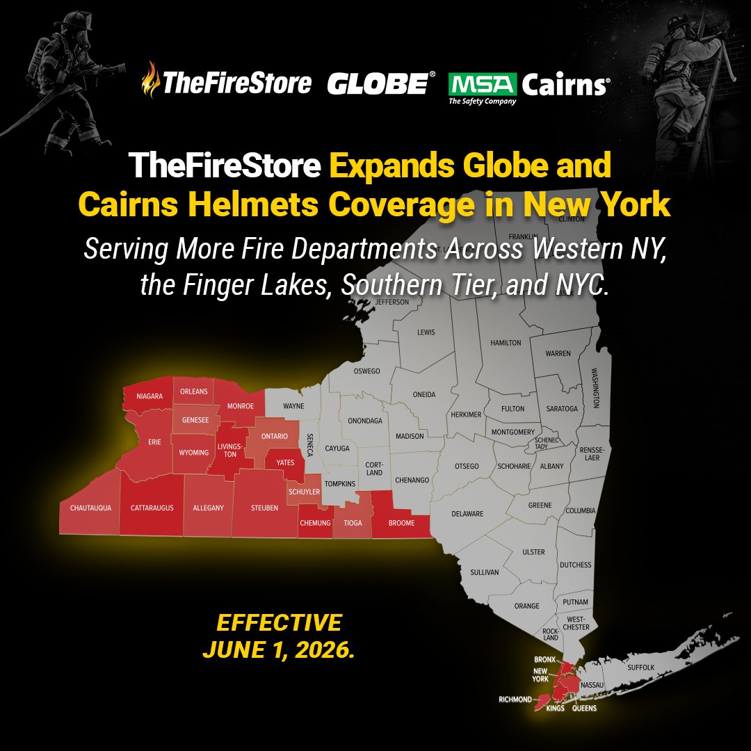Map showing expanded helmet coverage in New York effective June 1, 2026.