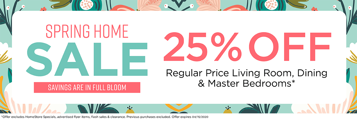 25% off Reg Price Furniture
