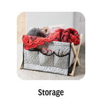 Storage. Image: Quilted Fold-Up Yarn Caddy-Vintage Accessory.