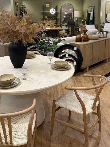 Interior photo of BF Home in Norwich and some of the furniture on display