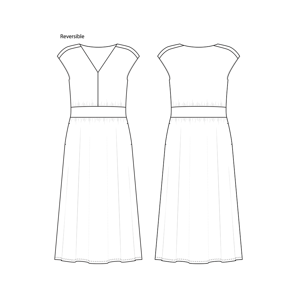 Mockup of Miik design contest submission of a dress
