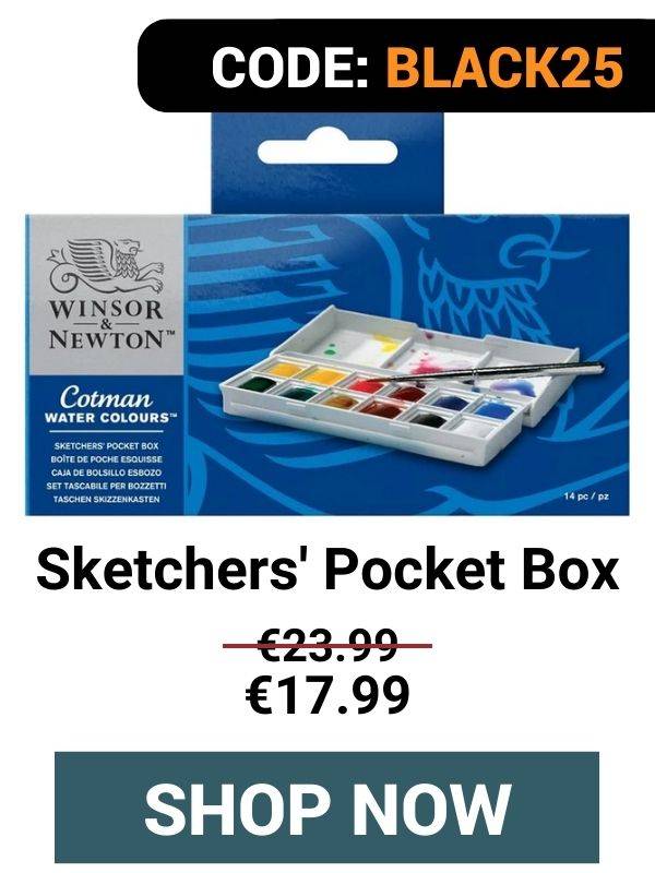 Winsor & Newton - Cotman Watercolour - Sketchers' Pocket Box