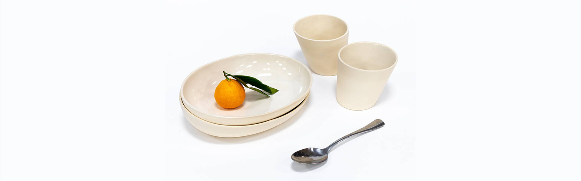 Elevate your daily dining essentials with Homa Studio's Local Cup + Ampersand Bowl.