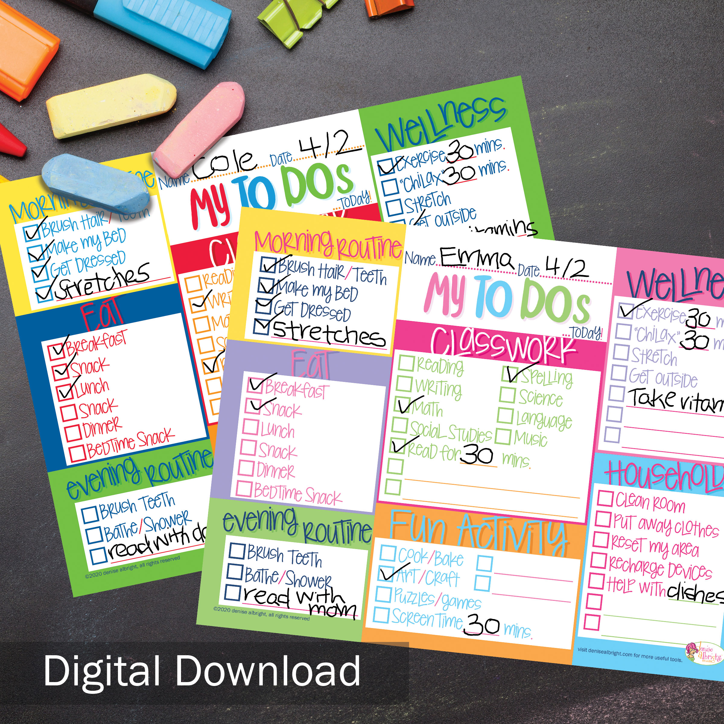 FREE Kid's my To-Dos Digital Download