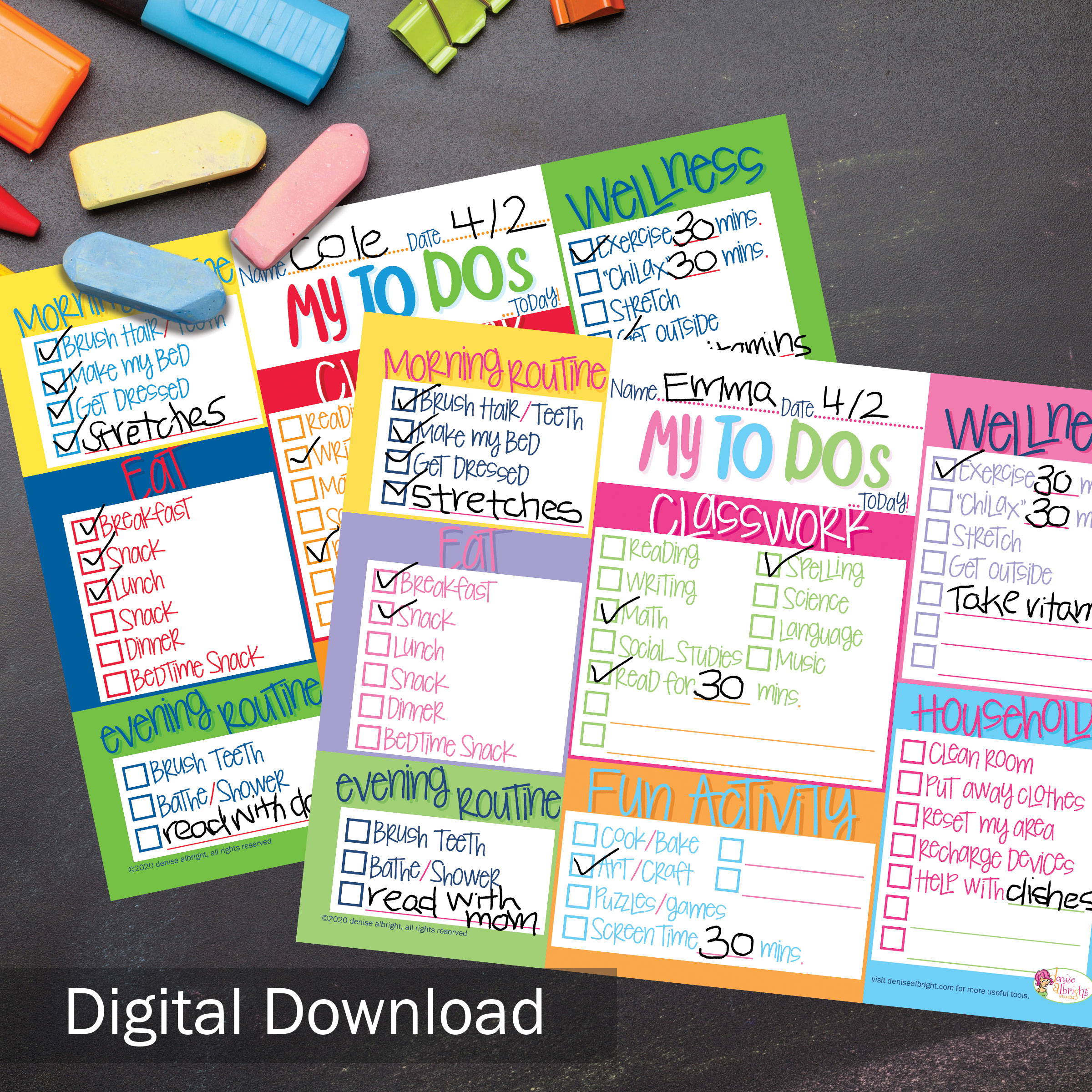 FREE Kid's my To-Dos Digital Download