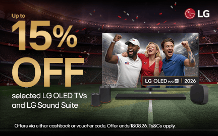 Up to 15% off selected LG OLED TVs and LG Sound Suite