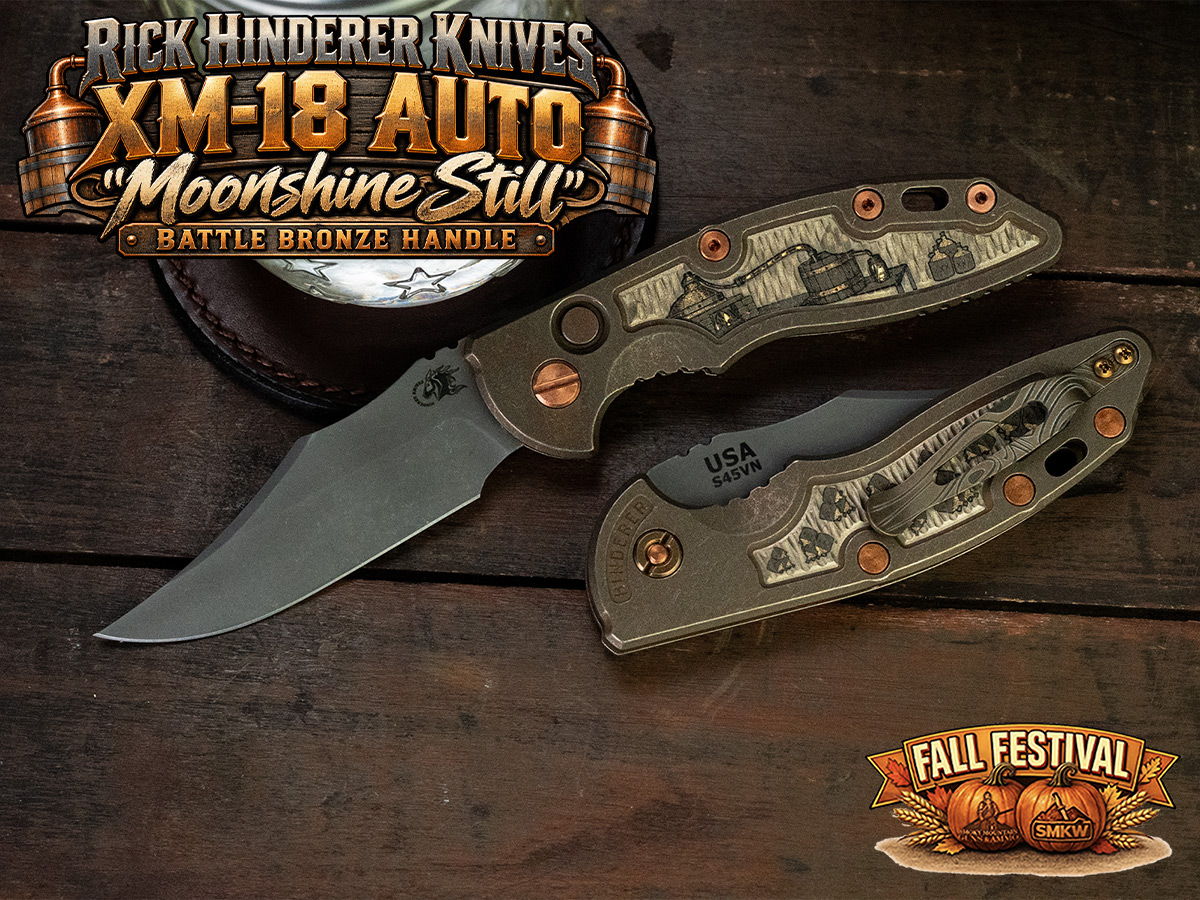 Fall Festival Exclusive Rick Hinderer Knives Moonshine Still Folder