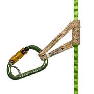 carabineer with rope cordage