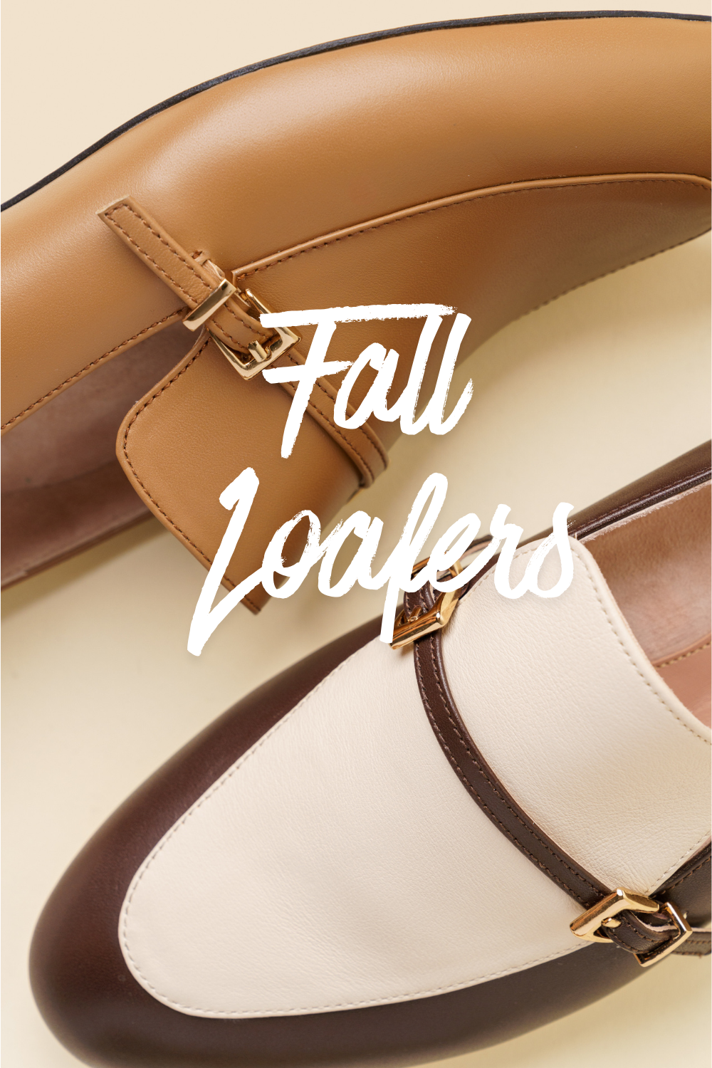 Two pairs of stylish loafers with 