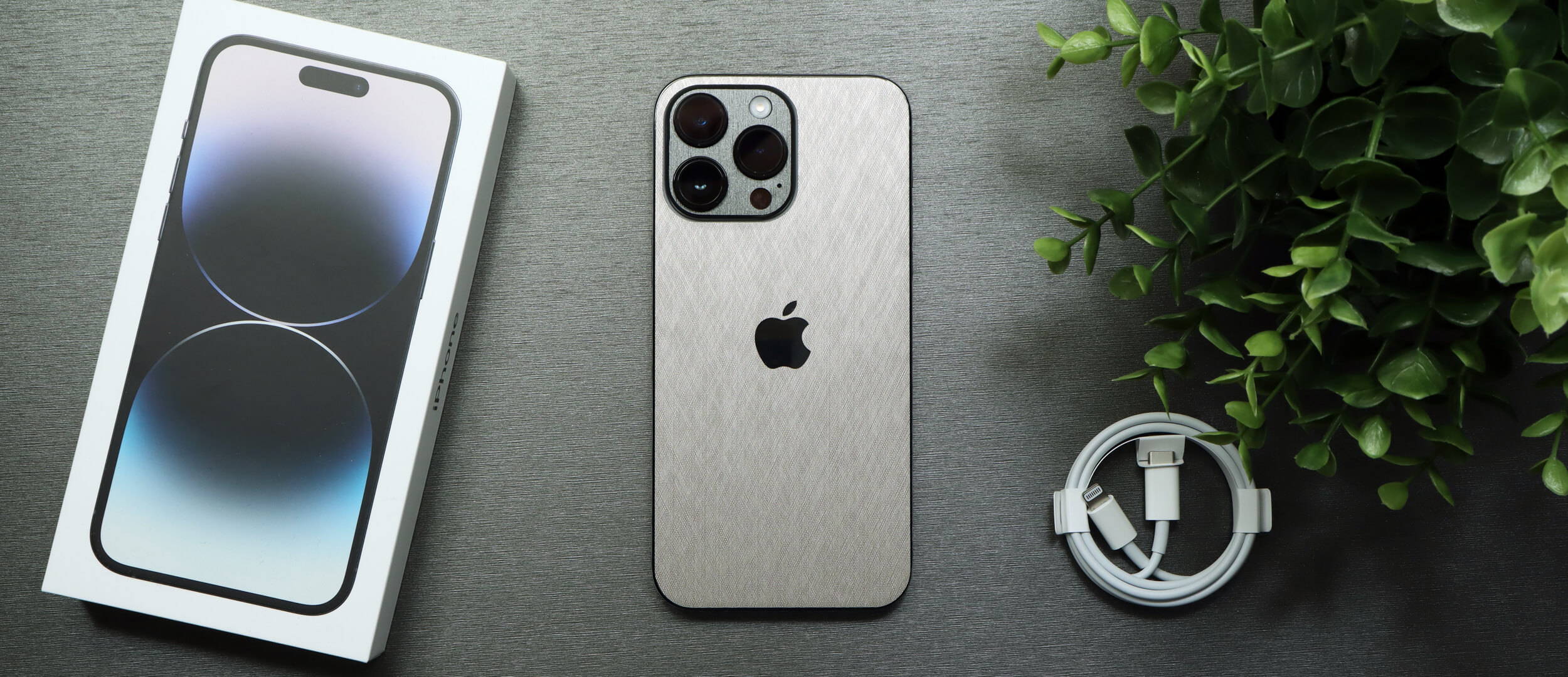 iPhone 14 Pro Max Brushed aluminium skins skins