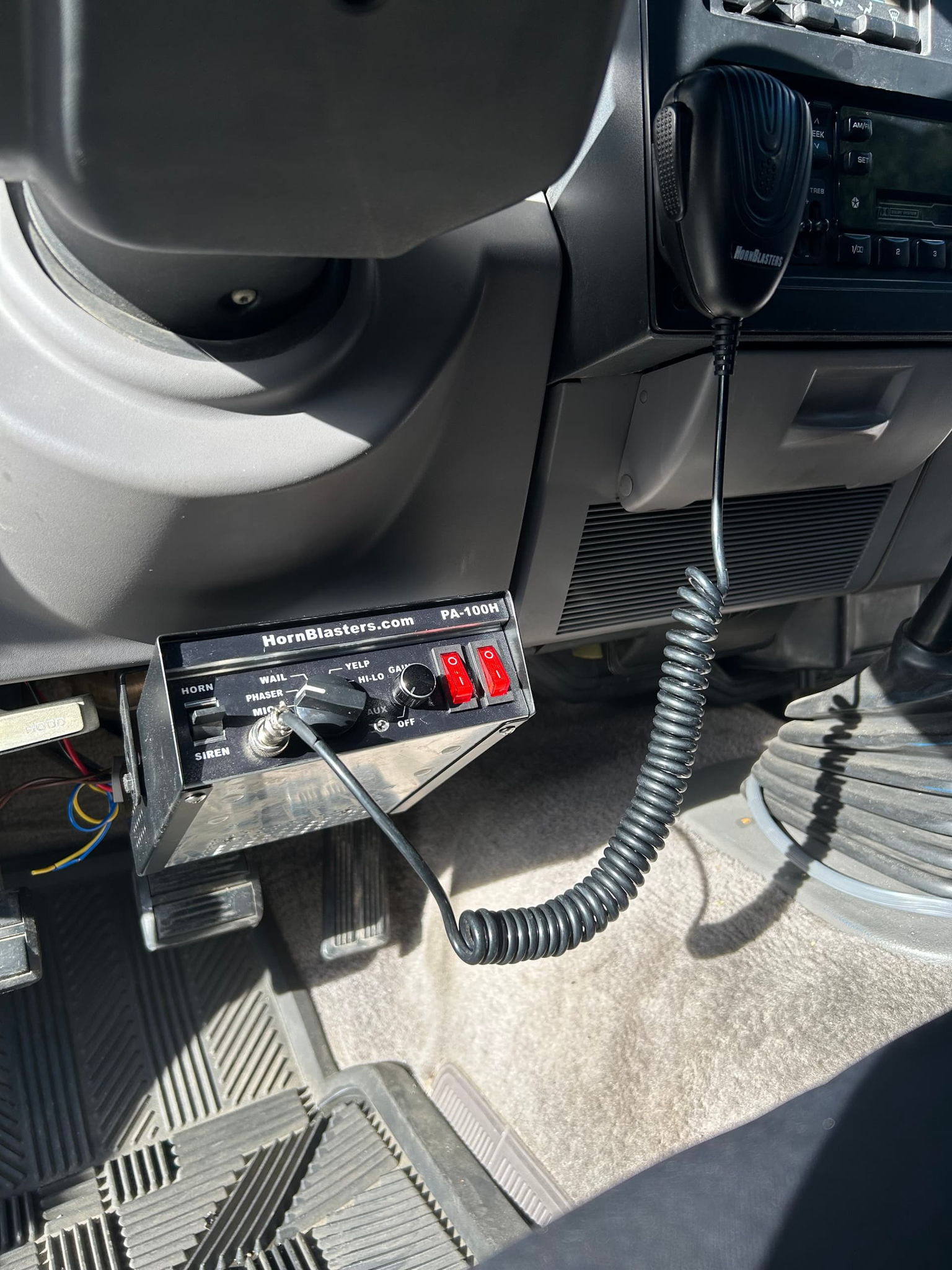 1994 Dodge Dakota with 100 Watt Public Address and Sirens installed