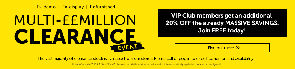 Clearance - VIP Club members get an additional 20% off