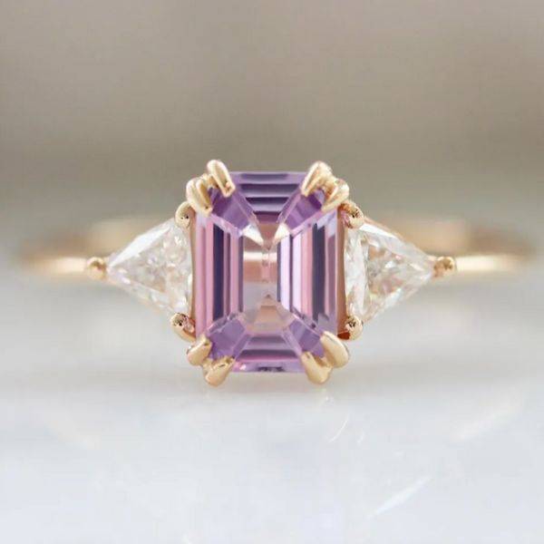 Gem Breakfast Pink Sapphire Custom Engagement Ring