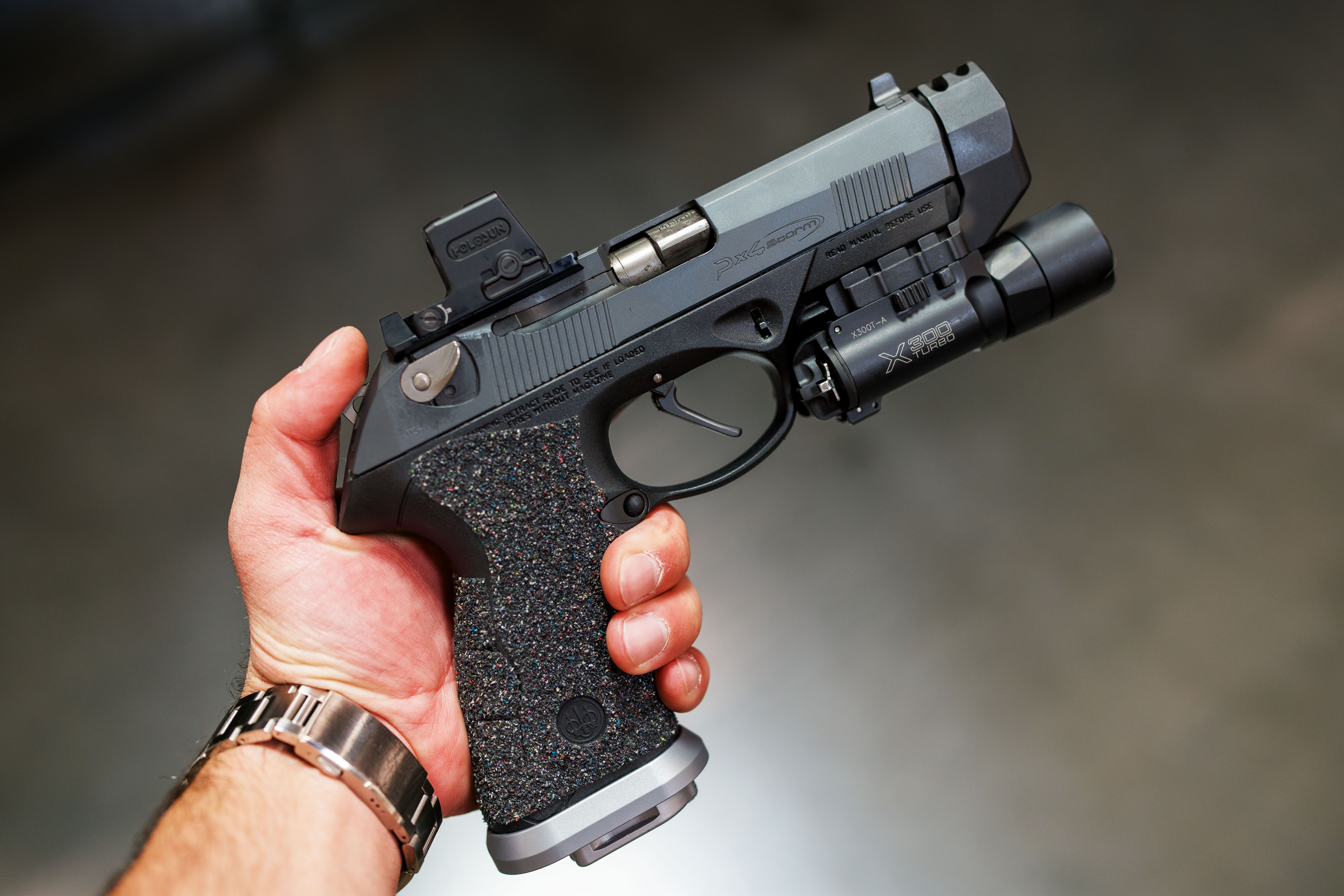 Langdon Tactical PX4 GSD with the LTT Low RDO Cut, Surefire X300, Vantage Point Comp, Np3 Components, Gray Guns Flat Trigger, Springer Precision Magwell and Extended Mag kit