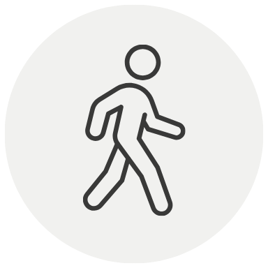 Icon of a person walking
