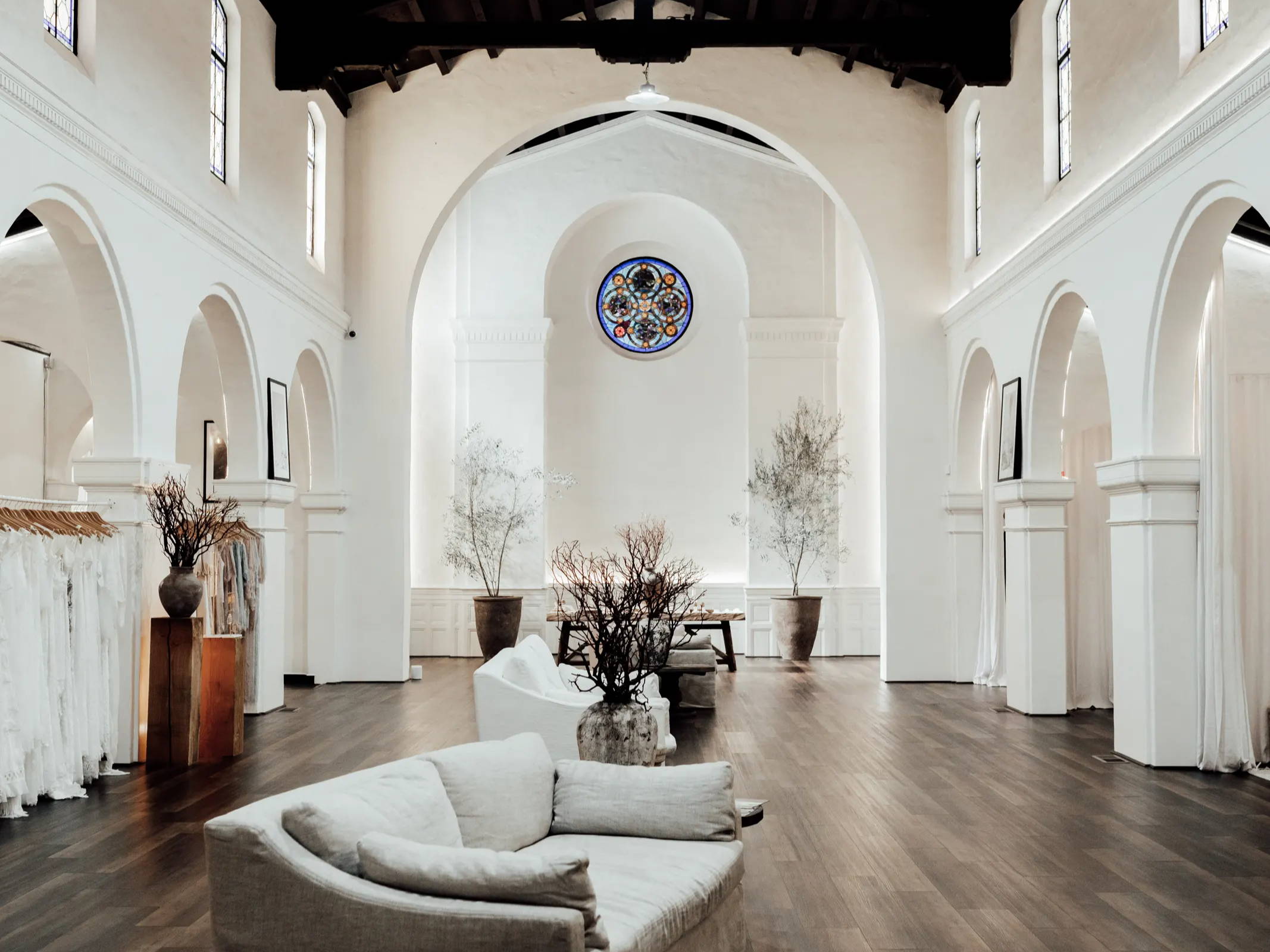 Grace Loves Lace chapel transformed bridal showroom in the Cortez Hill district