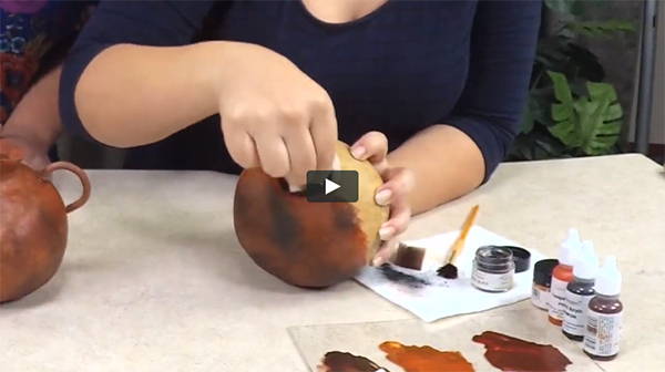 How To Create An Antique Copper Gourd Pot