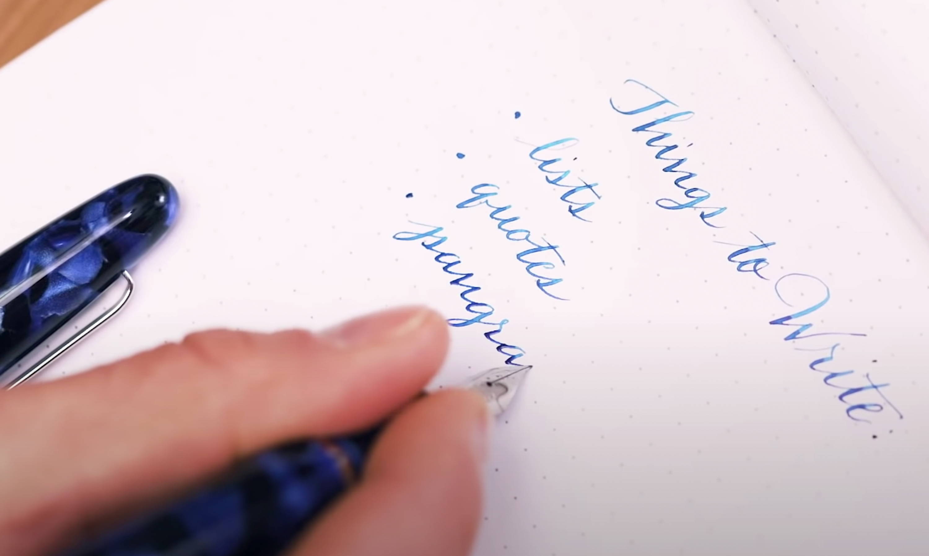 Like writing with a fountain pen? Use quality paper