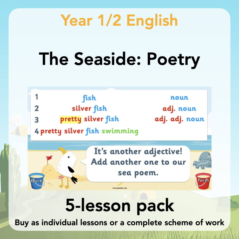 KS1 Reading Comprehension - Seaside Poetry