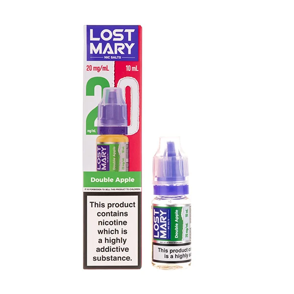 A picture of a Double Apple Nic Salt E-Liquid by Lost Mary.