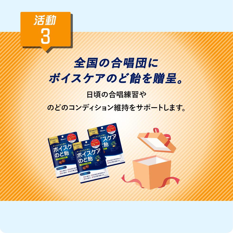 ボイスケアのど飴 ブランドサイト Kanro Pocket