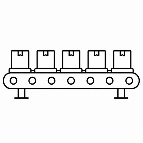Accumulation conveyor icon
